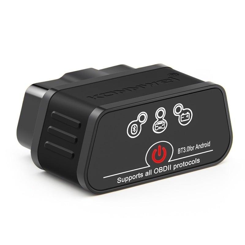 Diagnoza OBD2 KONNWEI KW901, Black, Bluetooth, Buton ON-OFF, Android, ELM 327 OBDII, PIC18F25K80