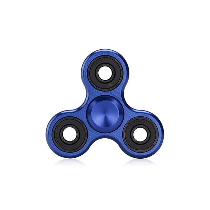 Fidget Spinner Metalic din Aluminiu Albastru