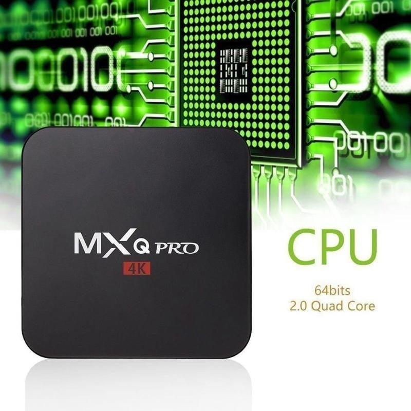 Mini PC Android 7.1 Media Player, TV Box MXQ PRO UltraHD 4K Quad-Core 64 Bit 2GB RAM, 16GB ROM Wireless, Ethernet - 1 | YEO