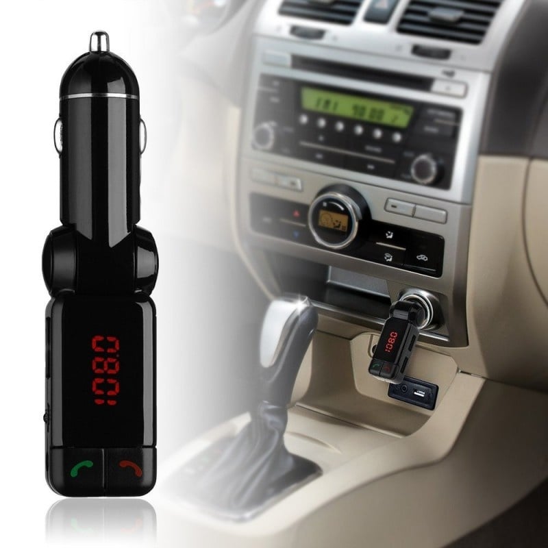 Modulator FM Auto cu Bluetooth BC06 si Transmitator Mp3 FM - 1 | YEO