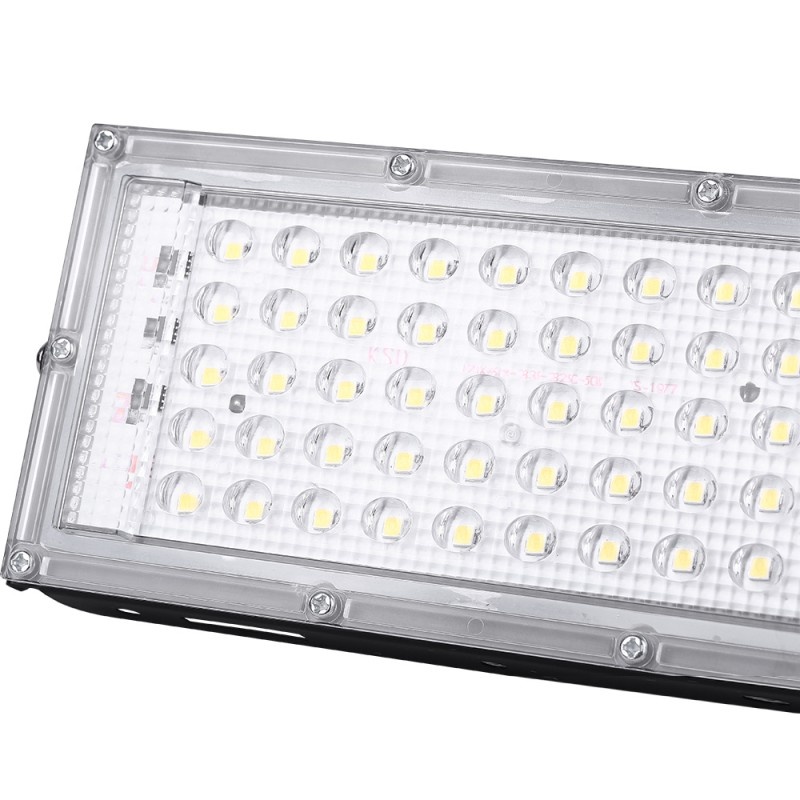 Proiector LED de Exterior Techstar®, 50 W, Culoare lumina 3000 K, SMD, 220 V, IP 65, Unghi iluminare 120°, Suport reglabil, Negru - 2 | YEO