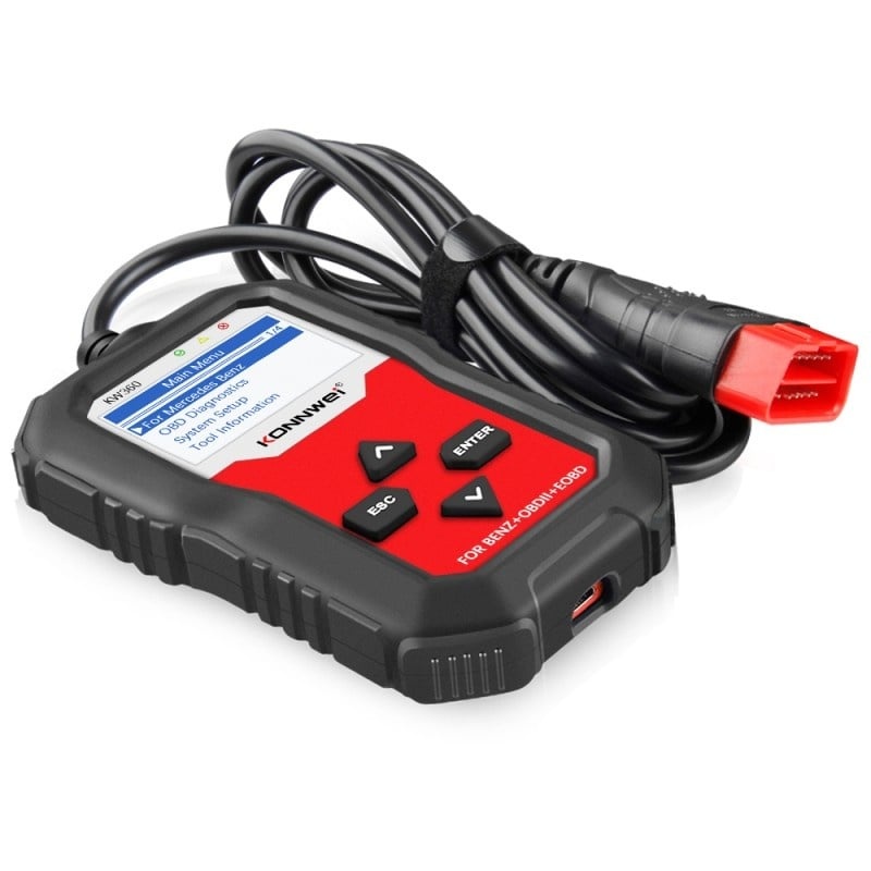 Resigilat Diagnoza Dedicata, KONNWEI KW360, Pentru Mercedes Benz, Citire si Stergere Erori Dedicate, Programare Baterie, Interval Service, Adaptari, Live Data - 1 | YEO