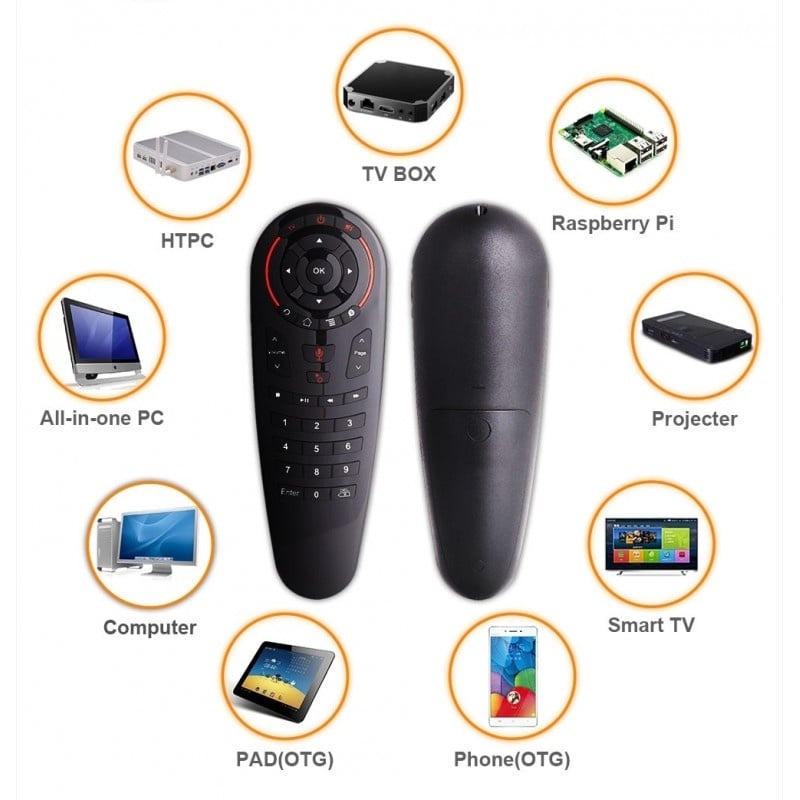 Resigilat Telecomanda Techstar® Airmouse G30, Wireless, Clonare Telecomanda, Google Assistant, Voice Search, for TV Box, Android TV - 3 | YEO