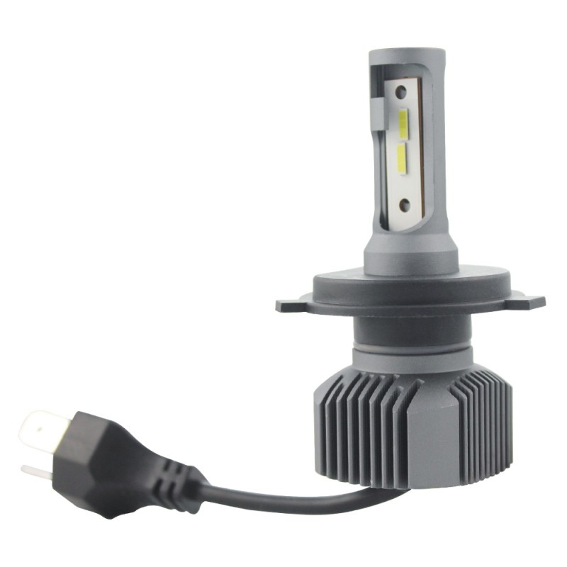 Poze Set 2 LED-uri Auto Techstar® S1, H4, 40w, 4000 Lumeni, 6500K, AUTO, 12-24 Volti, CSP, Canbus, Radiator Aluminiu