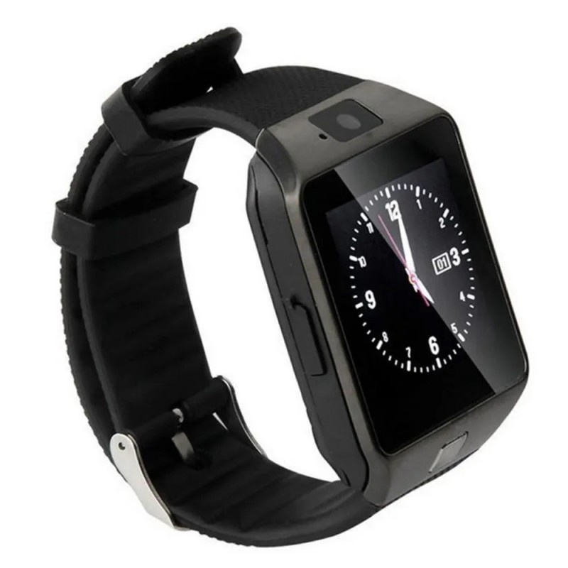 Smartwatch Bluetooth DZ09 MTK Compatibil SIM si MicroSD cu Camera Negru - 1 | YEO