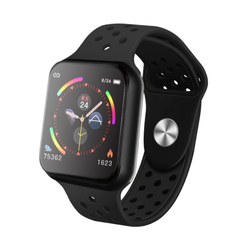 Smartwatch Techstar® Sport F9 Negru Waterproof IP67 Functie Bluetooth, Ecran 1.3 inch Conectare Android si IoS