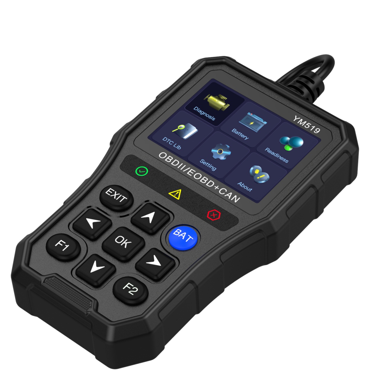 Tester auto de diagnoza OBD2 Techstar YM519, Resetare erori, Test baterie, Scanare coduri eroare motor, Citire parametri live, Ecran color 2.8”, Protectie supratensiune, Multilingv - 2 | YEO
