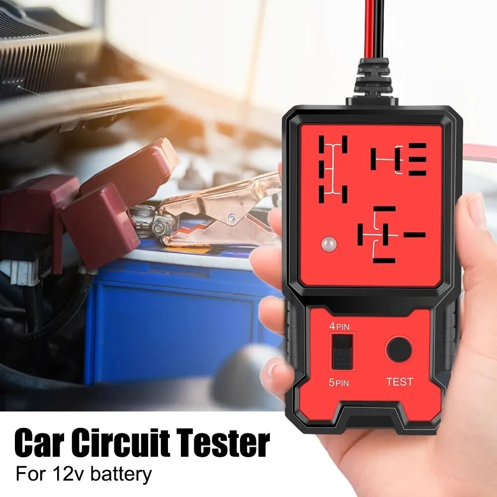 Poze Tester pentru Relee Auto cu Indicator LED, Techstar® CNBJ707, Compatibil 4 și 5 Pini