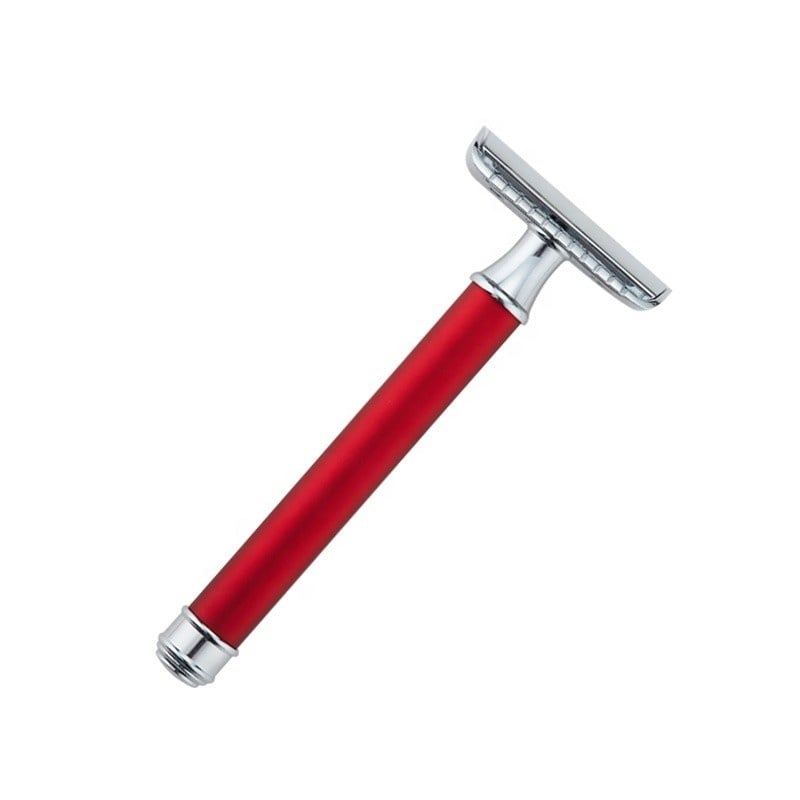 Aparat de ras Classic Safety Razor Techstar® SR6, Aliaj de Zinc, Cu Lame De Rezerva, Reutilizabil, Ecologic, Argintiu - 3 | YEO