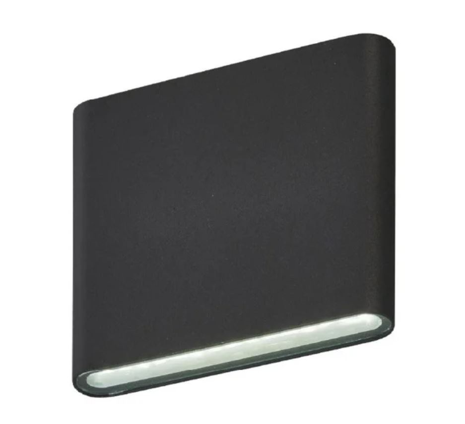 Aplica Exterior Techstar® LED Light C30, Putere 6W, A+, Rezistenta la Apa si Praf, Alb Neutru, 4000K, Aluminiu, Negru
