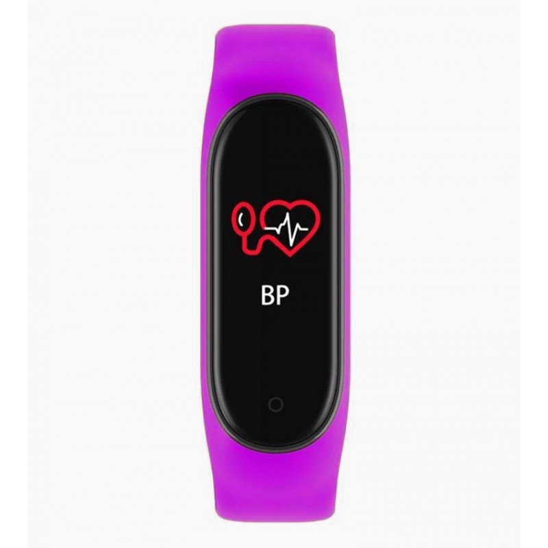 Bratara Sport M4 Techstar® Pentru Fitness, Monitorizarea Presiunii Sangelui si A Batailor Inimii, Mov - 1 | YEO