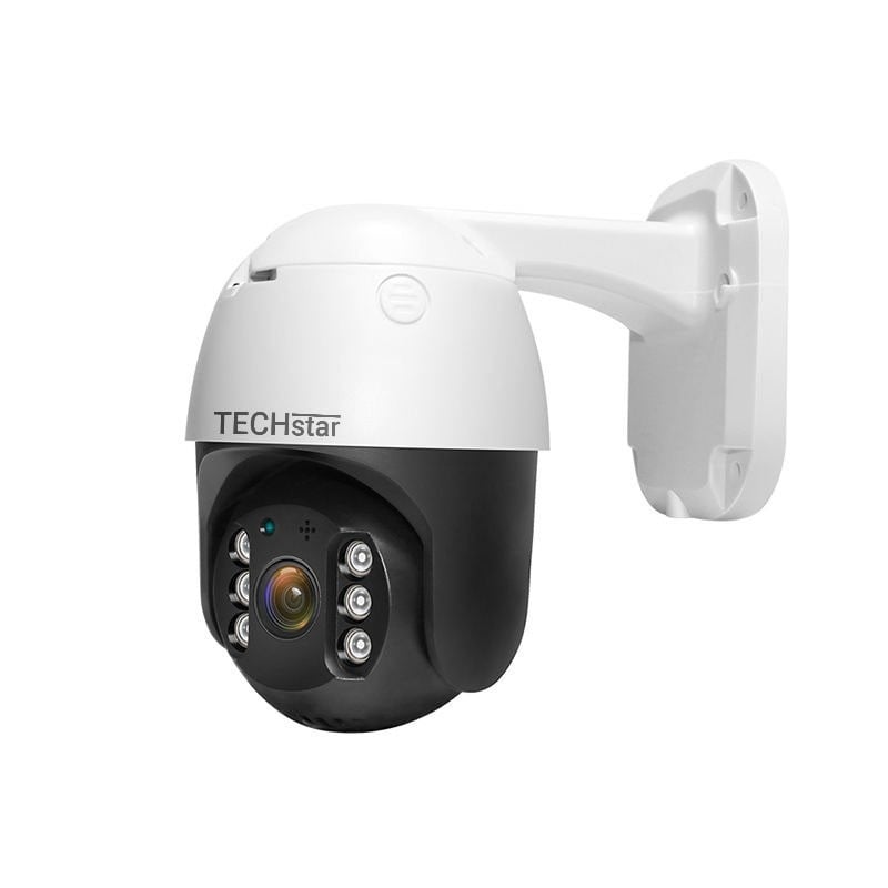 Camera Supraveghere PTZ Techstar® 19HS, 2MP, FullHD, Lumina Infrarosie si LED, Control Vertical + Orizontal, Audio Bidirectional, Detectarea Miscarii, ONVIF, P2P, Cloud, Slot MicroSD, Auto-Tracking - 1 | YEO