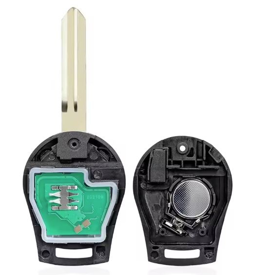 Carcasa Cheie Auto Completa Programabila, Compatibila Nissan Qashqai, X-Trail, Navara, Pathfinder, Murano, Infiniti FX – 2+1 butoane, cip ID46, 433MHz, FCC CWTWB1U751 - 1 | YEO