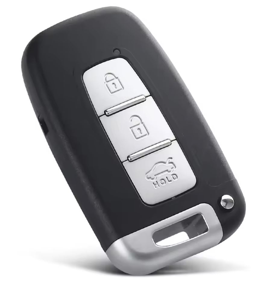 Carcasa cheie auto pliabila Techstar compatibila cu Hyundai Sonata, Azera, Genesis Coupe, ix35, i30, i45 si Kia Forte, Sportage, K2, K5, 3 butoane, HOLD portbagaj, lama HYN14 stanga, fara electronica - imagine 6