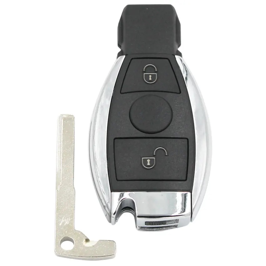 Carcasa cheie auto Techstar compatibila Mercedes Benz, 2 butoane, model dupa 2000, suport NEC si BGA - 1 | YEO