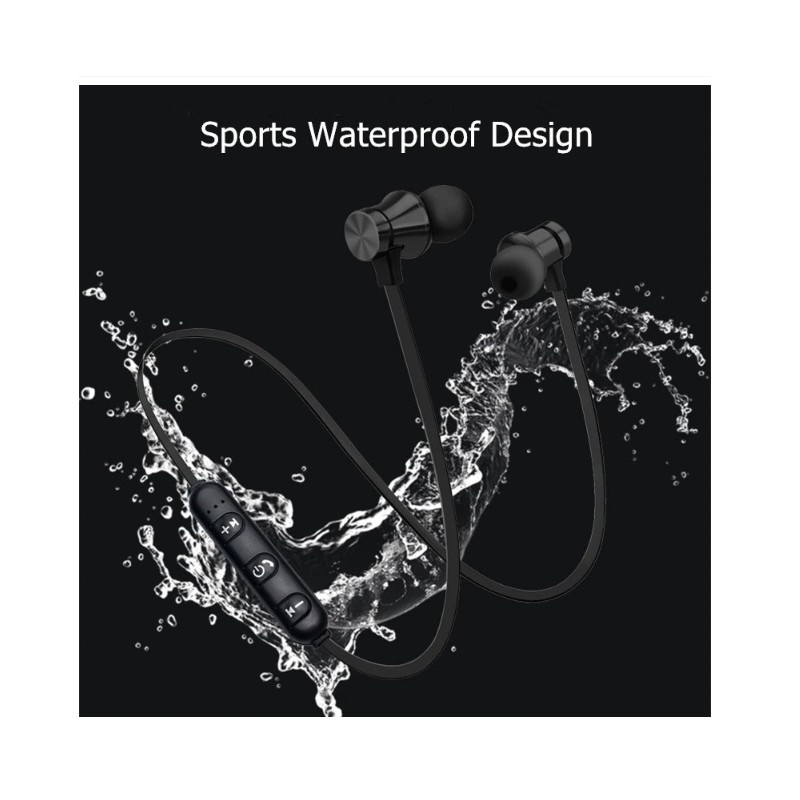 Casti Wireless Bluetooth Sport BT4, Waterproof, Tip In-Ear Headset, Microfon Incorporat, Negru - 3 | YEO