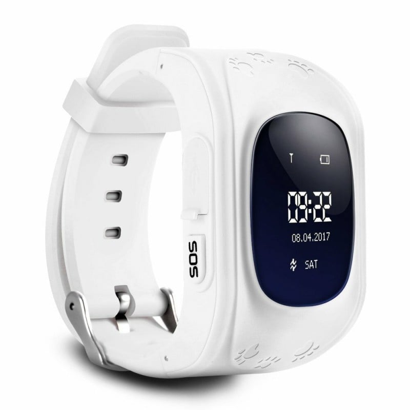 Ceas Smartwatch Copii Techstar® Q50, 0.96 inch IPS, Slot Cartela SIM, Tracker GPS, AGPS, LBS, Buton Urgenta SOS, Monitorizare Live, Apelare, Alb - 1 | YEO