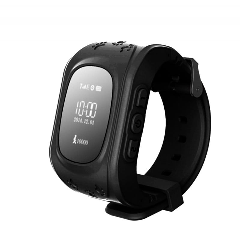 Ceas Smartwatch Copii Techstar® Q50, 0.96 inch IPS, Slot Cartela SIM, Tracker GPS, AGPS, LBS, Buton Urgenta SOS, Monitorizare Live, Apelare, Negru