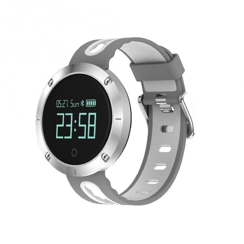 Ceas Smartwatch Techstar® DM58, 1.22 inch IPS, Bluetooth 4.0 + EDR, Monitorizare Tensiune, Puls, Multiple Alerte Unice, Gri - 1 | YEO