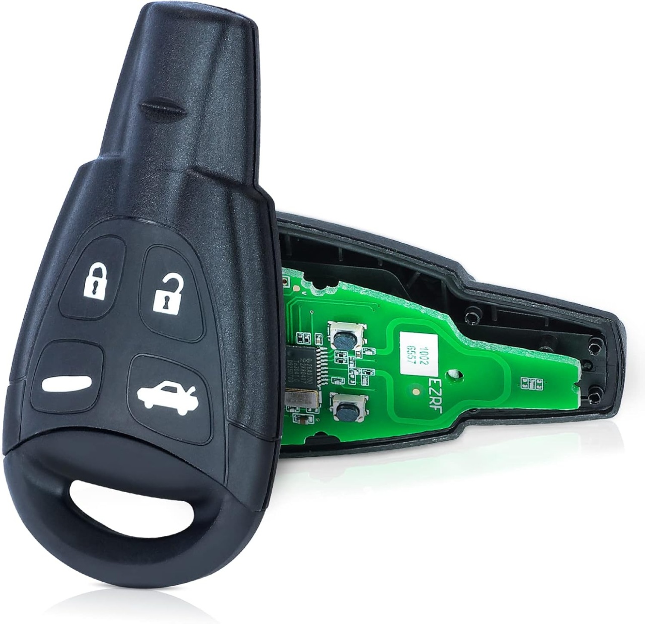 Cheie Auto Completa Programabila Compatibila Saab 9-3, 9-5 (2003–2011) – 4 butoane, 433MHz, cip ID46 – FCC LTQSAAM433TX