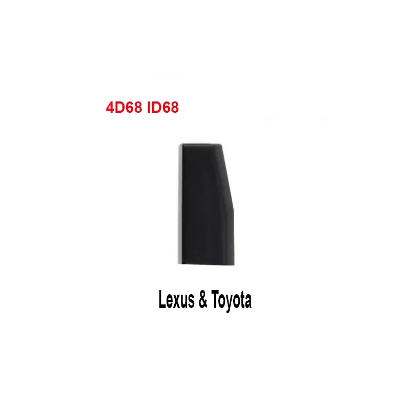Cip Transponder Auto Aftermarket, Blank, ID68 4D68 80bit Tip Carbon – Compatibil Toyota Auris, Avensis, Corolla, RAV4, Hilux, Yaris / Lexus IS, GS, RX / Lexus (P1:30) - 1 | YEO
