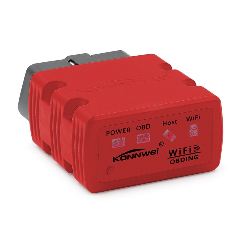 Diagnoza OBD2 KONNWEI KW902, Red, WiFi, iOS, Android, PC, ELM 327 OBDII, PIC18F25K80