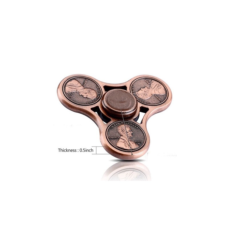 Fidget Spinner Metalic One Cent din Aluminiu - 3 | YEO