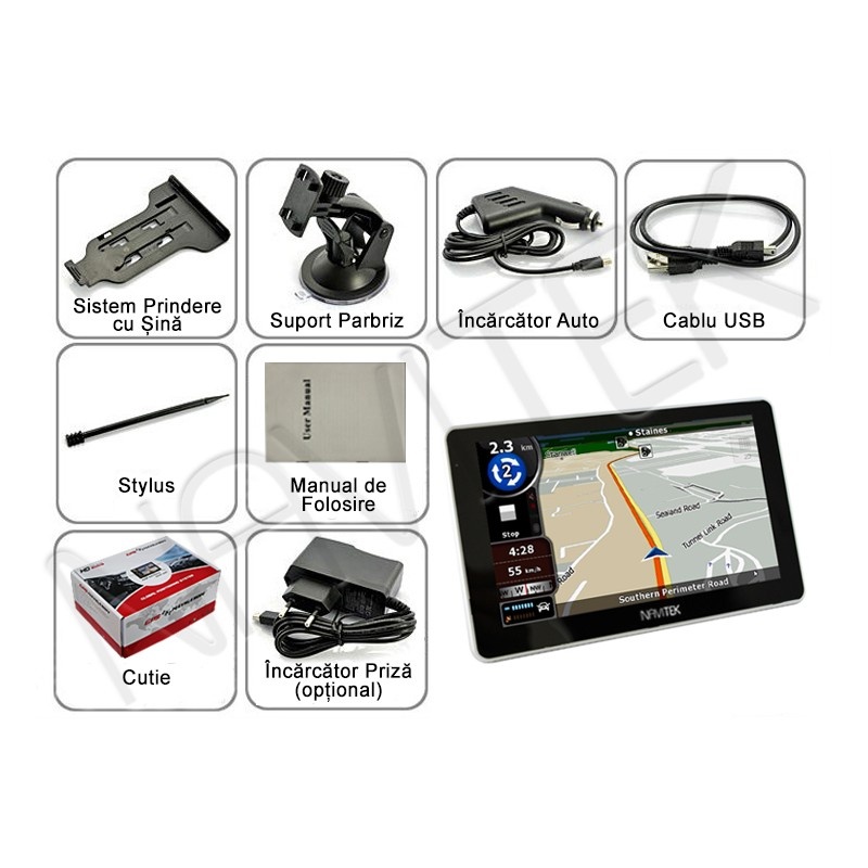 GPS Auto Navitek GoTrack 5 inchi cu Bluetooth - 2 | YEO