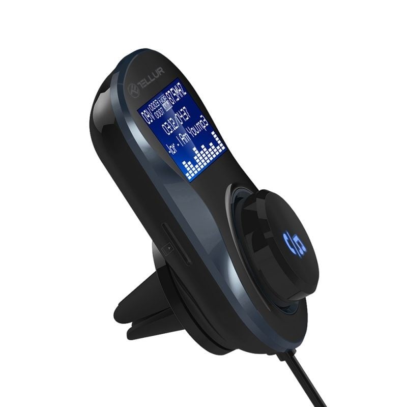 Handsfree BT Modulator FM MP3 Auto Techstar® BC30, microSD, USB Dual, Display Digital, QuickCharge 3.0, Negru - 1 | YEO