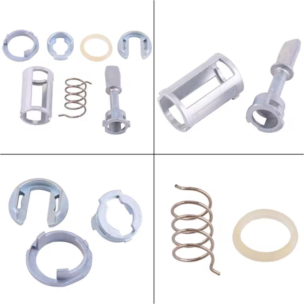 Kit Reparatie Incuietoare Yala Usa Fata Techstar, Compatibil VW Golf 4 (1997-2006), Bora (1997-2006), 7 Piese, Cod OE 1U0837167C / 7C0837168C - 1 | YEO