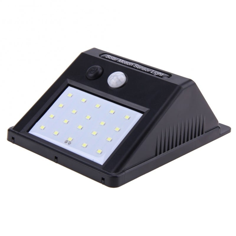 Proiector LED Cu Panou Solar si Senzor de Miscare DX10 Lampa 20 LED-uri - 1 | YEO