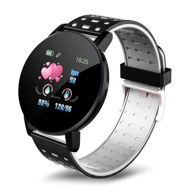 Resigilat Ceas Smartwatch Techstar® 119 Gri, 1.3 inch IPS, Monitorizare Cardiaca, Tensiune. Oxigenare, Sedentary, Bluetooth, IP65