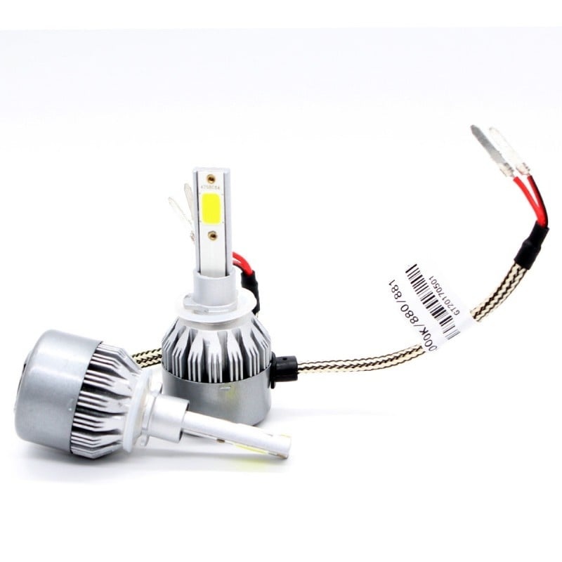 Resigilat Set 2 LED-Uri Auto Techstar® C6, 880, 36w, 3800 Lumeni, 6500K, AUTO, 12-24 Volti, COB - 3 | YEO