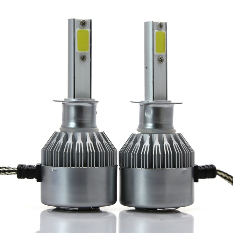 Poze Resigilat Set 2 LED-Uri Auto Techstar® C6, H1, 36w, 3800 Lumeni, 6500K, AUTO, 12-24 Volti, COB
