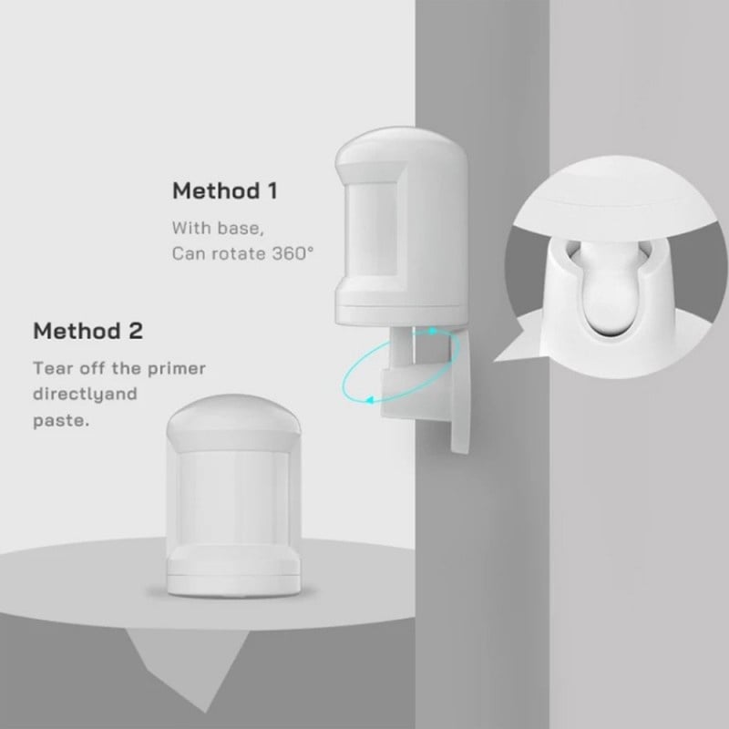 Senzor de miscare inteligent Zigbee 3.0, Unghi de detectare 150 °, Distanta detectare 7m, Senzor infrarosu, Alb - 3 | YEO