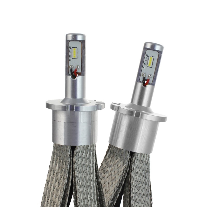 Set 2 LED-Uri Auto Techstar® 8C D4,H7 80w, 8000 Lumeni, 6500K, AUTO, 12-24 Volti, COB, Radiator Aluminiu Si Cupru - 1 | YEO