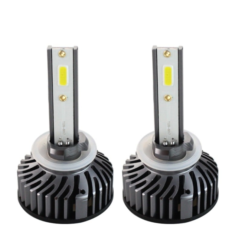 Set 2 LED-uri Auto Techstar® P1, 880, 36w, 4000 Lumeni, 6500K, AUTO, 12-24 Volti, 880/881/H27, DOB, Canbus, Miez Cupru, Radiator Aluminiu