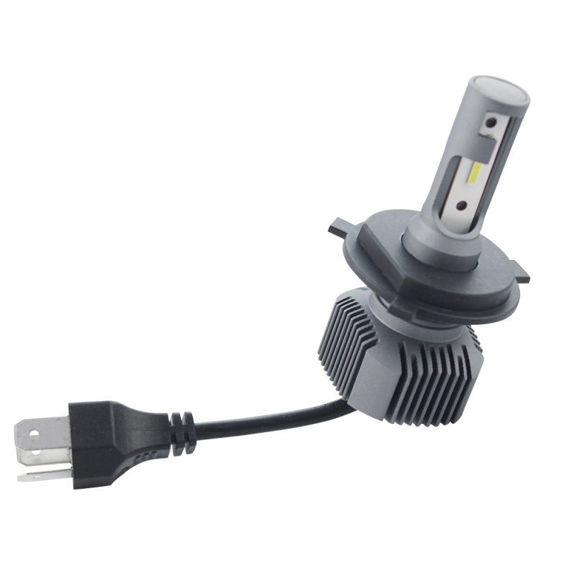 Poze Set 2 LED-uri Auto Techstar® S1, H4, 40w, 4000 Lumeni, 6500K, AUTO, 12-24 Volti, CSP, Canbus, Radiator Aluminiu
