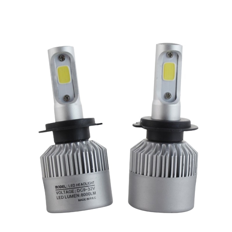 Set 2 LED-uri Auto Techstar® S2, H7, 36w, 4000 Lumeni, 6500K, AUTO, 12-24 Volti, CSP, Canbus