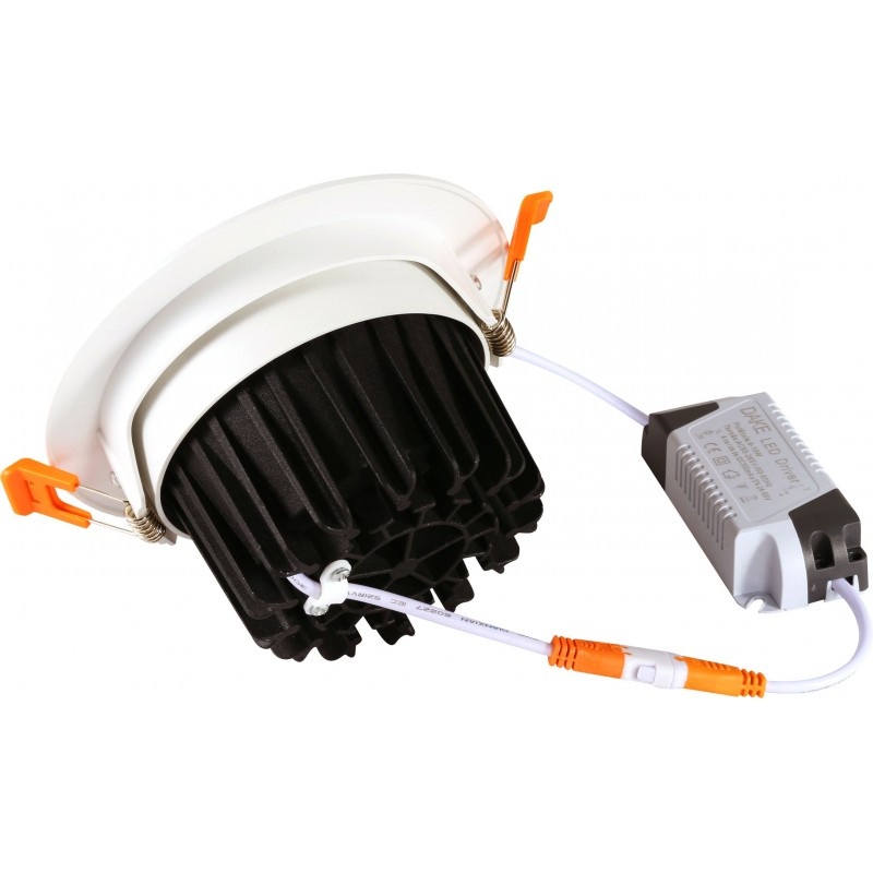 Spot LED Techstar® THD, Alb, Putere 5W, Culoare Lumina 3000K, CRI 80+, Gol 8.8cm x 5cm, Radiator Aluminiu - 1 | YEO