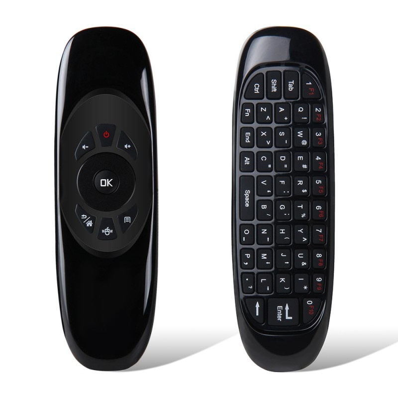 Tastatura Techstar® C120, Air Mouse Telecomanda, Wireless 2.4G, USB, Gyroscop, QWERTY - 2 | YEO