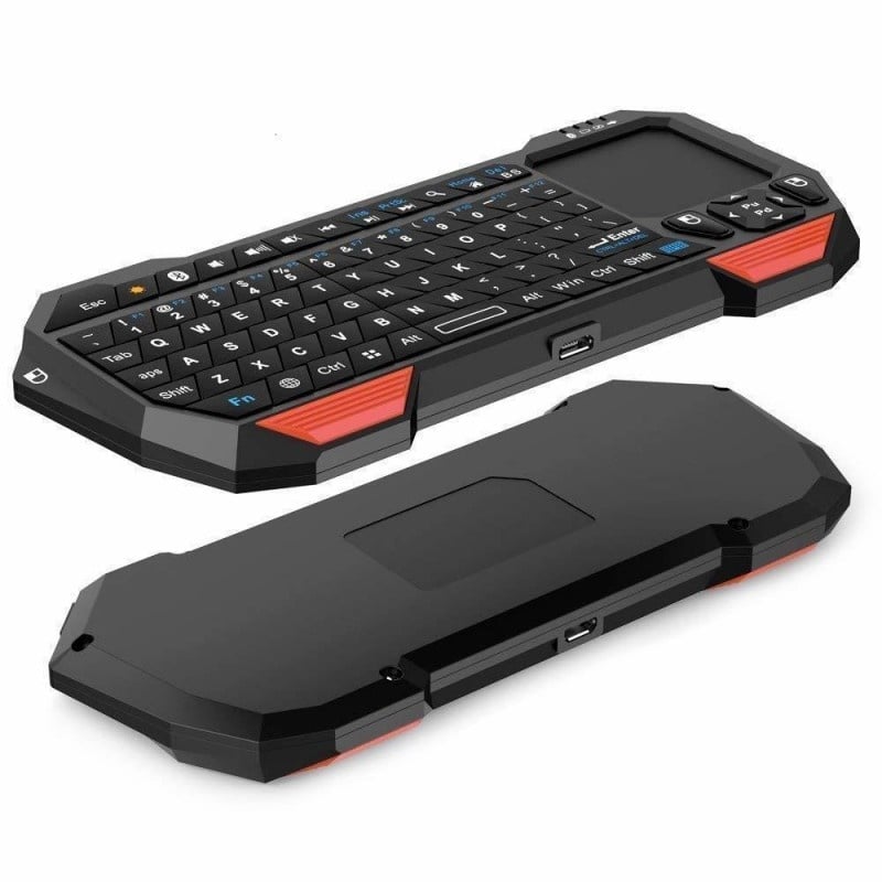 Tastatura Wireless Techstar®, Bluetooth, Scroll, TouchPad, Controller, Mouse, Iluminata - 1 | YEO