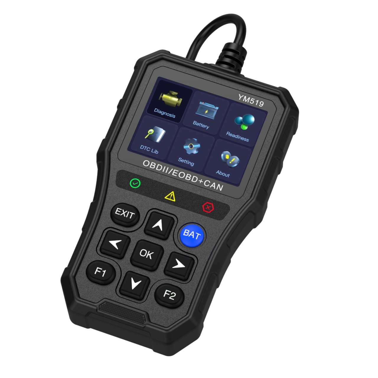 Tester auto de diagnoza OBD2 Techstar YM519, Resetare erori, Test baterie, Scanare coduri eroare motor, Citire parametri live, Ecran color 2.8”, Protectie supratensiune, Multilingv - 3 | YEO