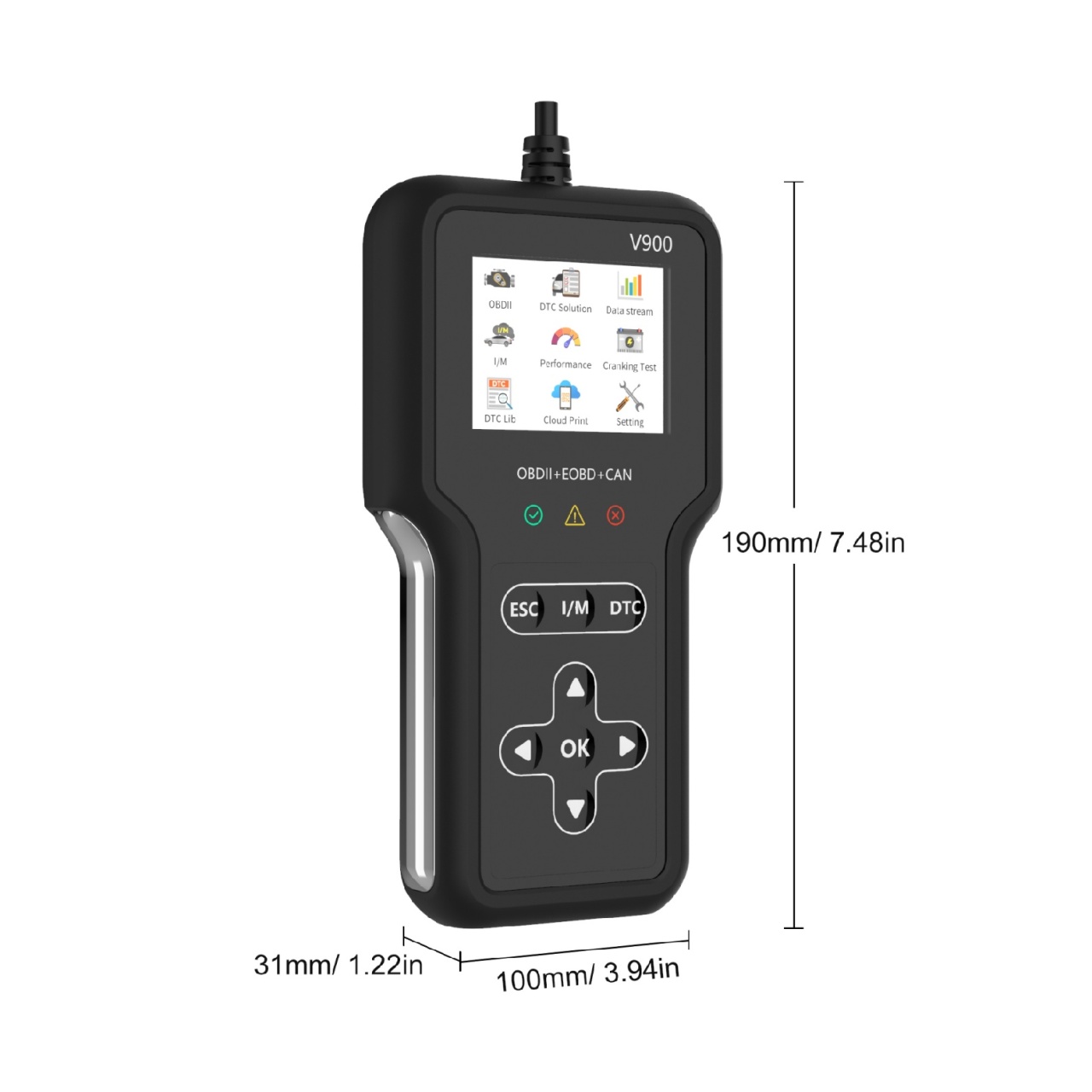 Tester Auto OBD2 Techstar V900 Plus, Diagnoza Motor si Transmisie, peste 600 Coduri Live, Test Baterie si Senzori, Compatibil Multimarca - 2 | YEO