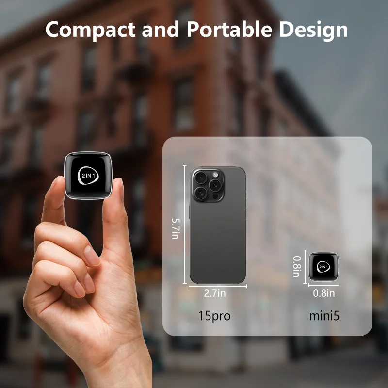 Adaptor Wireless CarPlay & Android Auto Techstar M5 2 in 1, USB Mini, BT + Wi-Fi 5GHz, Buton Comutare/Reset, Reconectare Automata, Plug & Play - imagine 12