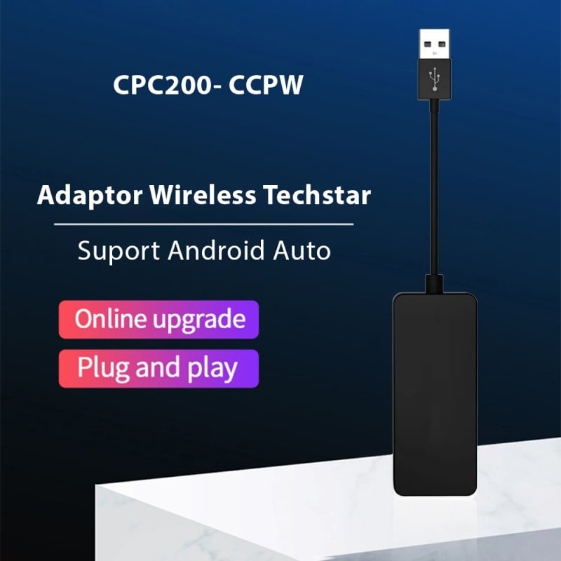 Adaptor Wireless Techstar® CPC200- CCPW pentru Apple CarPlay si Android Auto, Functie Mirrorlink, Muzica, Navigatie, Control vocal cu sistem de operare Android, Negru - 3 | YEO