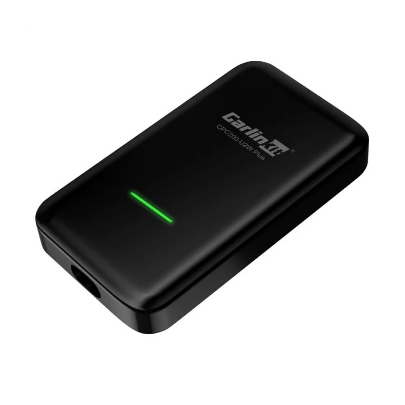 Adaptor Wireless Techstar® CPC200- U2W-QB Plus pentru Apple CarPlay si Android Auto, CarlinKit 4.0 U2W-QB , WiFi 5G, Bluetooth, Conectare automata, Black Glossy - 1 | YEO