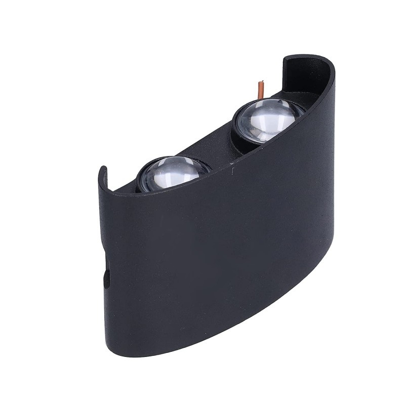 Poze Aplica Exterior Techstar® LED Light C20, Putere 4W, A+, Rezistenta la Apa si Praf, Alb Rece, 6000K, Aluminiu, Negru