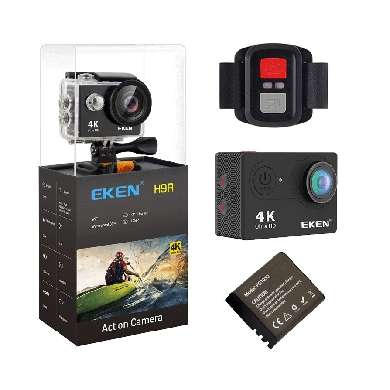 Camera Video Sport Originala EKEN H9R UltraHD 4K WiFi Waterproof 12MP Ecran 2inch Unghi 170 Grade Telecomanda 2.4G