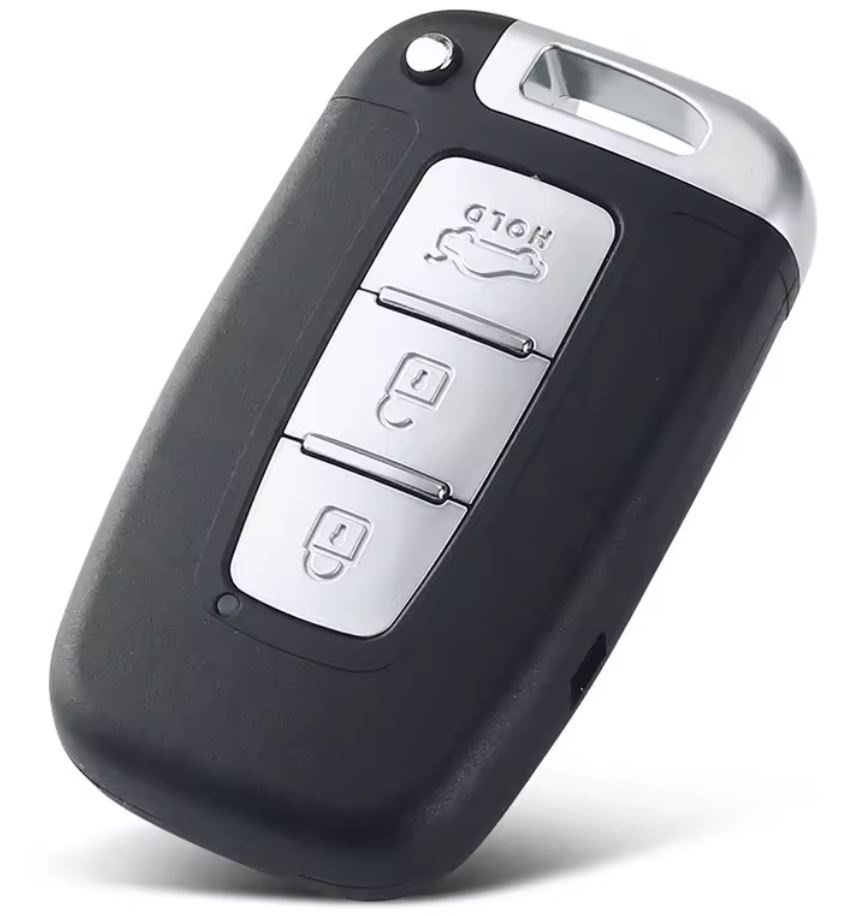 Carcasa cheie auto pliabila Techstar compatibila cu Hyundai Sonata, Azera, Genesis Coupe, ix35, i30, i45 si Kia Forte, Sportage, K2, K5, 3 butoane, HOLD portbagaj, lama HYN14 stanga, fara electronica - imagine 3